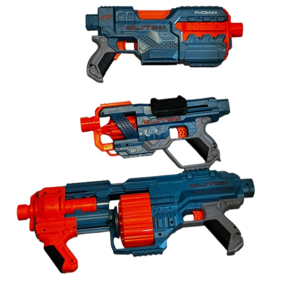 Nerf Elite Blaster Set of 3